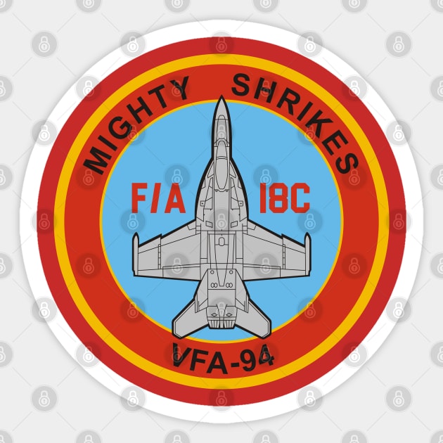 VFA-94 Mighty Shrikes - F/A-18 Sticker by MBK